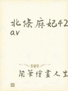 北条麻妃42部av封面