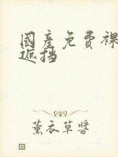 国产免费裸体无遮挡