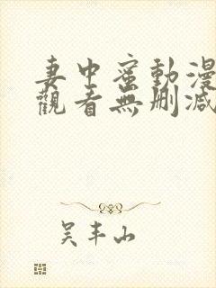 妻中蜜动漫在线观看无删减完整版封面