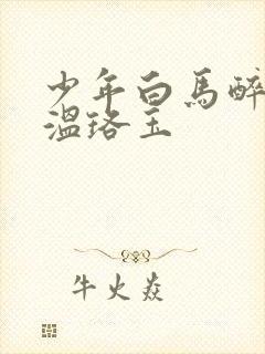 少年白马醉春风温珞玉封面