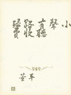 归路有声小说免费收听