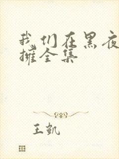 我们在黑夜里相拥全集封面