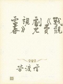 电视剧《战火青春》免费观看封面