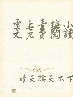 云上青梅小说全文免费阅读无弹窗