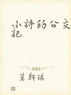 小诗的公交车日记