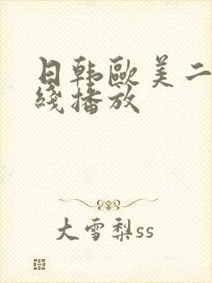 日韩欧美二区在线播放