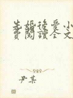 先婚后爱小说免费阅读全文封面