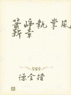 萧峥执掌风云最新章封面