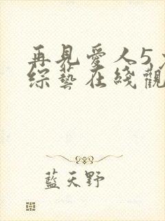 再见爱人5免费综艺在线观看全集