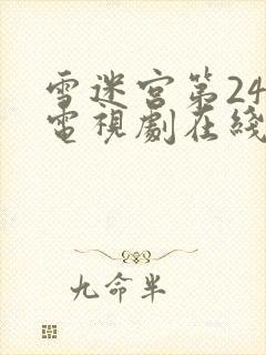 雪迷宫第24集电视剧在线观看免费