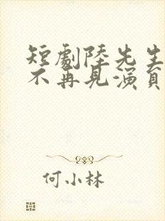 短剧陆先生余生不再见演员表