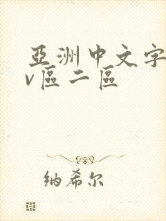 亚洲中文字幕av区二区