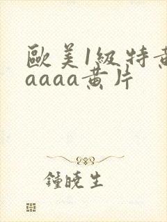 欧美1级特黄aaaaa黄片封面