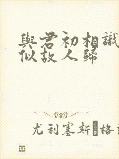 与君初相识,恰似故人归封面