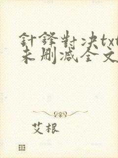 针锋对决txt未删减全文 番外