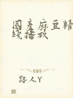 国产麻豆精品在线播放