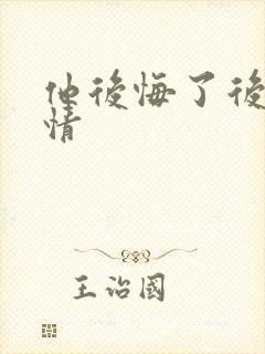 他后悔了后续剧情封面