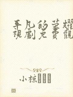 平凡的荣耀 电视剧免费观看全集