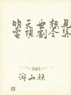 明天也想见到你电视剧全集免费