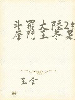 斗罗大陆2绝世唐门王冬是男还是女