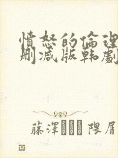 愤怒的伦理学未删减版韩剧