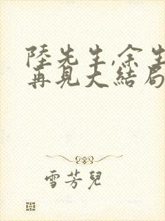 陆先生,余生不再见大结局