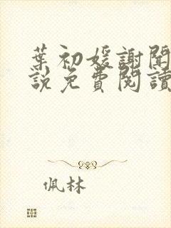 叶初媛谢闻序小说免费阅读最新章节封面