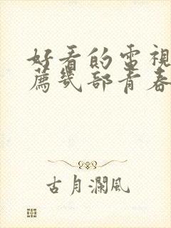 好看的电视剧推荐几部青春校园剧