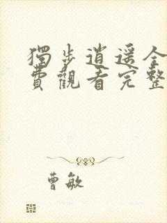 独步逍遥全集免费观看完整版高清封面