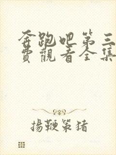 奔跑吧第三季免费观看全集完整版高清封面