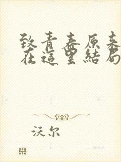 致青春原来你还在这里结局封面