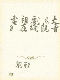 电视剧《大染坊》在线观看免费封面