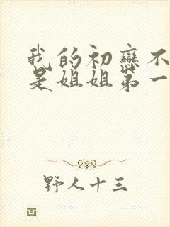 我的初恋不可能是姐姐第一季动漫在