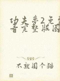 功夫梦2免费观看完整版国语高清