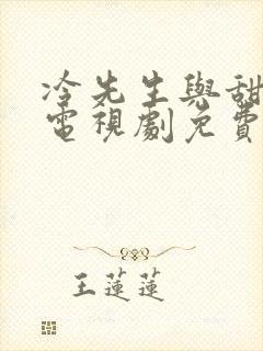 冷先生与甜小姐电视剧免费观看