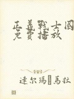 正义战士国语版免费播放封面