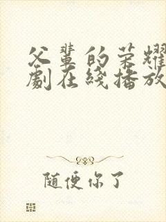 父辈的荣耀电视剧在线播放