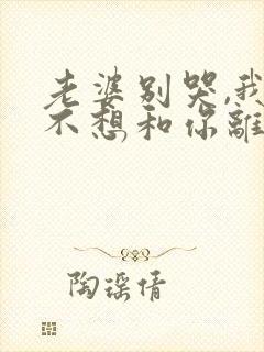 老婆别哭,我真不想和你离婚啊 全集