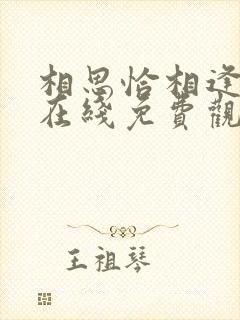 相思恰相逢短剧在线免费观看