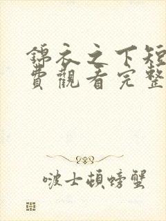 锦衣之下短剧免费观看完整版高清