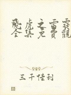 飞虎之雷霆极战全集免费观看