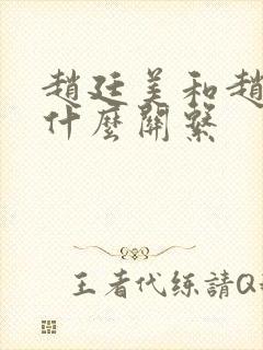 赵廷美和赵匡胤什么关系