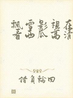 飘雪影视在线观看西瓜高清免费封面