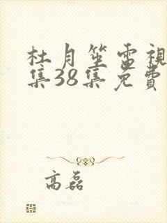 杜月笙电视剧全集38集免费高清