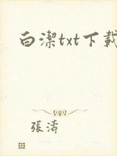白洁txt下载封面