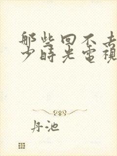 那些回不去的年少时光电视剧全集在线观看