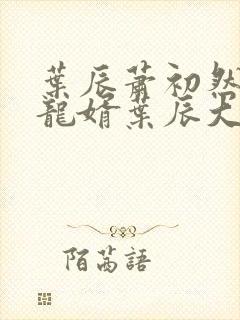 叶辰萧初然上门龙婿叶辰大结局