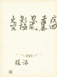 火影忍者疾风传究极风暴四封面