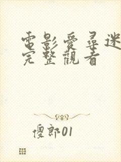 电影爱寻迷免费完整观看