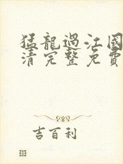 猛龙过江国语高清完整免费